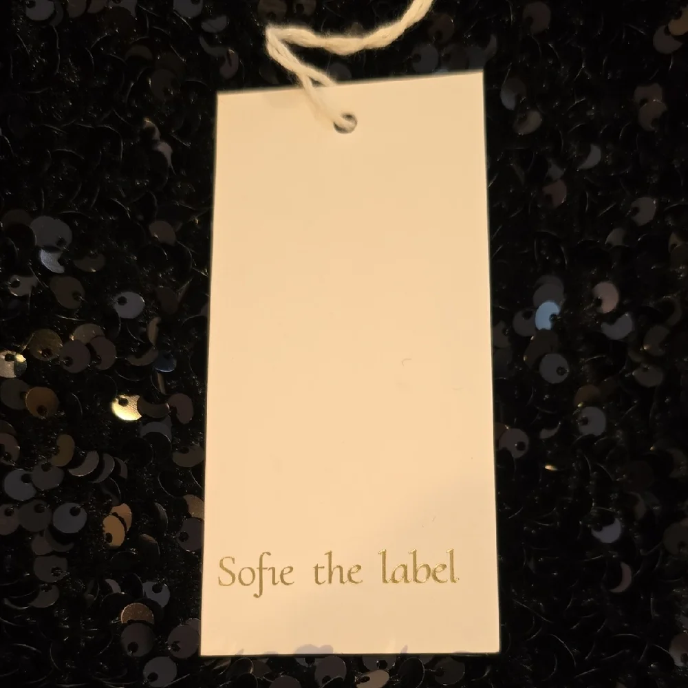 Black Sequin Cutout Mini Dress - Picture 10 of 14